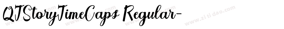 QTStoryTimeCaps Regular字体转换